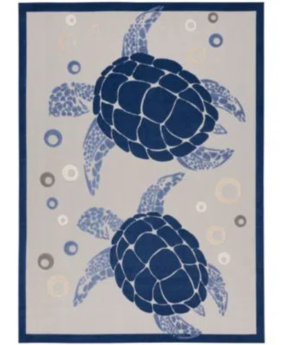 Nourison Home Aloha Alh27 Rug Collection In Navy