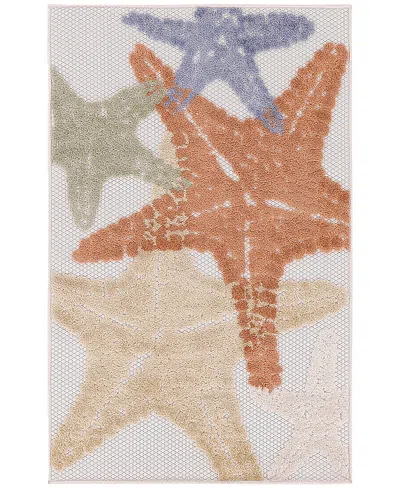 Nourison Home Aloha Alh28 2'8"x4' Area Rug In Ivory
