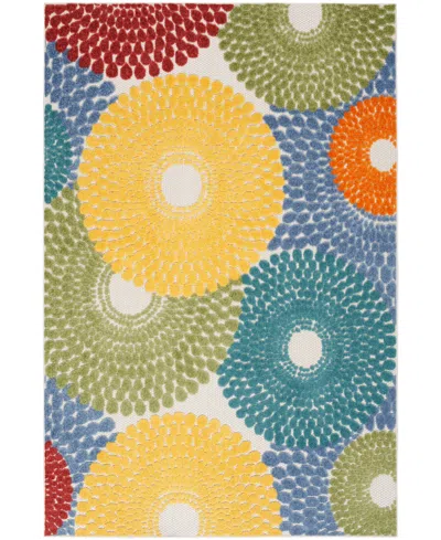 Nourison Home Aloha Alh29 3'6"x5'6" Area Rug In Multi