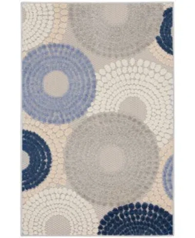 Nourison Home Aloha Alh29 Rug Collection In Blue,gray