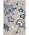 Nourison Home Aloha Alh31 2'8"x4' Area Rug In Blue,gray