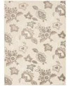 Nourison Home Aloha Alh31 3'6"x5'6" Area Rug In Beige