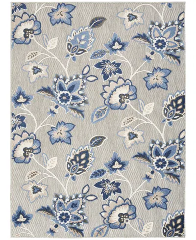 Nourison Home Aloha Alh31 6'x9' Area Rug In Blue,gray