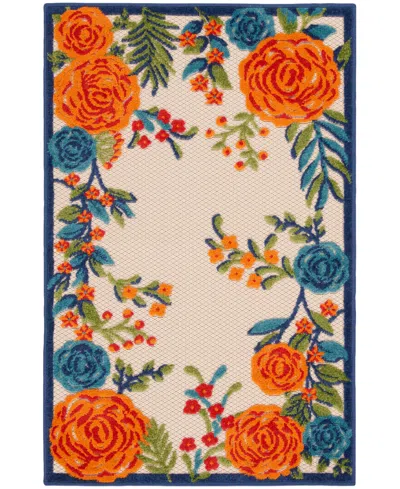 Nourison Home Aloha Alh32 2'8"x4' Area Rug In Multi