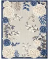 Nourison Home Aloha Alh32 5'3"x7'5" Area Rug In Blue,gray