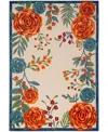 Nourison Home Aloha Alh32 5'3"x7'5" Area Rug In Ivory