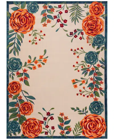 Nourison Home Aloha Alh32 7'10"x10'6" Area Rug In Ivory
