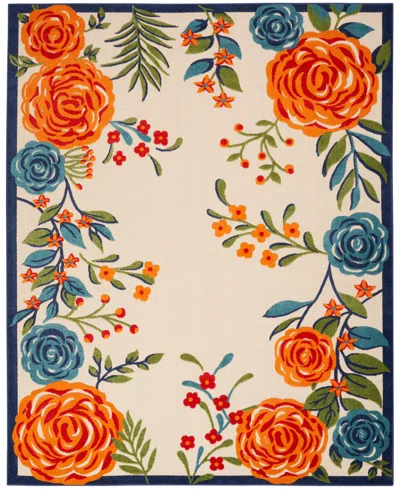 Nourison Home Aloha Alh32 7'10"x10'6" Area Rug In Multi