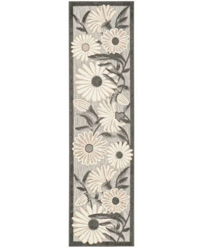 Nourison Home Aloha Alh33 2'3"x12' Runner Area Rug In Beige