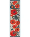 Nourison Home Aloha Alh33 2'3"x8' Runner Area Rug In Ivory,multi