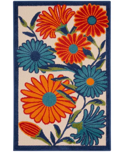 Nourison Home Aloha Alh33 2'8"x4' Area Rug In Multi