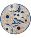 Nourison Home Aloha Alh33 5'3"x5'3" Round Area Rug In Blue,gray