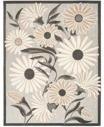 Nourison Home Aloha Alh33 5'3"x7'5" Area Rug In Beige