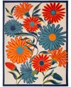 Nourison Home Aloha Alh33 5'3"x7'5" Area Rug In Multi