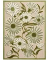 Nourison Home Aloha Alh33 6'x9' Area Rug In Ivory,moss
