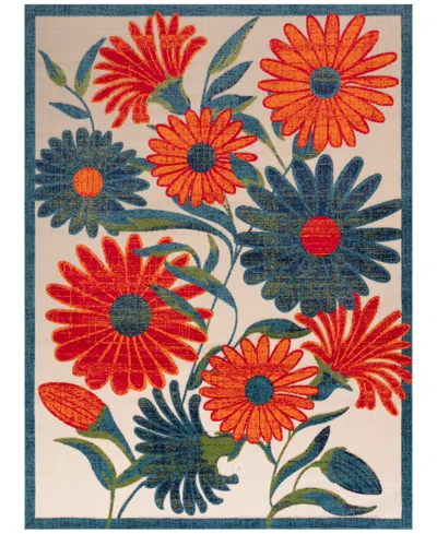 Nourison Home Aloha Alh33 7'10"x10'6" Area Rug In Ivory