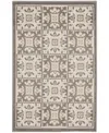 Nourison Home Aloha Alh34 2'8"x4' Area Rug In Ivory,gray