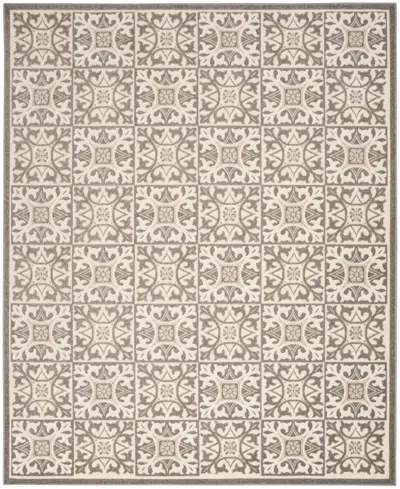 Nourison Home Aloha Alh34 3'6"x5'6" Area Rug In Ivory,gray