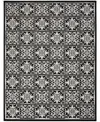 Nourison Home Aloha Alh34 7'x10' Area Rug In Black,white
