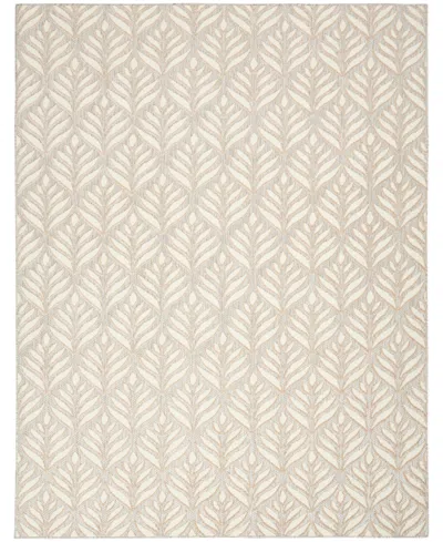 Nourison Home Aloha Alh35 6'x9' Area Rug In Ivory,gray