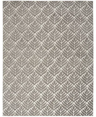 Nourison Home Aloha Alh35 7'x10' Area Rug In Charcoal