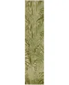 Nourison Home Aloha Alh41 2'3"x8' Runner Area Rug In Ivory,green