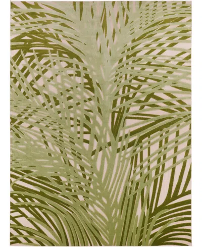 Nourison Home Aloha Alh41 7'10"x10'6" Area Rug In Ivory,moss