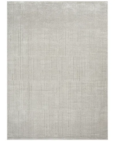 Nourison Home Andes And06 7'10"x9'10" Area Rug In Silver