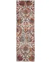 Nourison Home Ankara Global Anr06 2'4"x8' Runner Area Rug In White