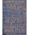 Nourison Home Ankara Global Anr08 Navy And Multi 5'3" X 7'6" Area Rug In Multi