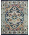Nourison Home Ankara Global Anr11 Blue And Multi 7'10" X 9'10" Area Rug In Multi