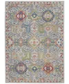 Nourison Home Ankara Global Anr12 Gray And Multi 5'3" X 7'6" Area Rug