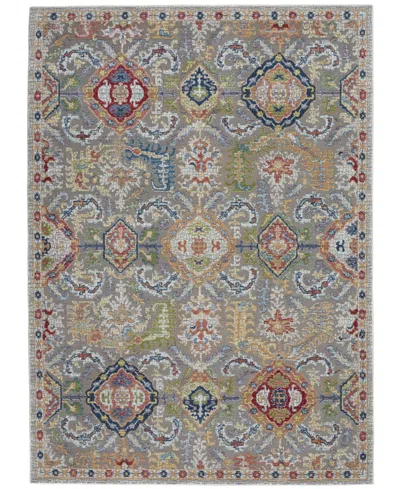 Nourison Home Ankara Global Anr12 Gray And Multi 7'10" X 9'10" Area Rug