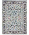 Nourison Home Ankara Global Anr14 Teal And Multi 5'3" X 7'6" Area Rug In Multi