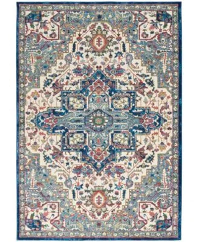Nourison Home Ankara Global Anr15 Rug Collection In Ivory,navy