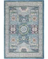 Nourison Home Ankara Global Anr17 5'3"x7'6" Area Rug In Ivory,mist