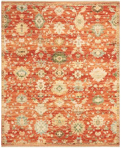 Nourison Home Antique Bloom Anb01 8'x10' Area Rug In Orange