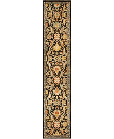 Nourison Home Antique Bloom Anb02 2'4x12' Runner Area Rug In Multi