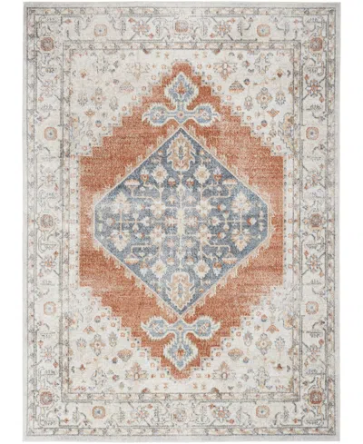 Nourison Home Astra Machine Washable Asw11 5'3" X 7' Area Rug
