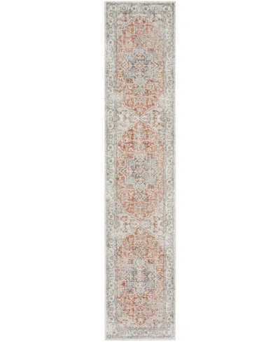 Nourison Home Astra Machine Washable Asw12 2'2" X 12' Runner Area Rug In Multi