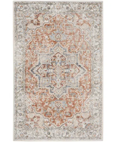 Nourison Home Astra Machine Washable Asw12 4' X 6' Area Rug In Neutral