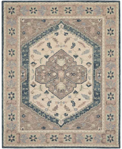 Nourison Home Bahari Bah03 8'x10' Area Rug In Gray