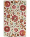 Nourison Home Bahari Bah04 5'x7' Area Rug In Gray,multi