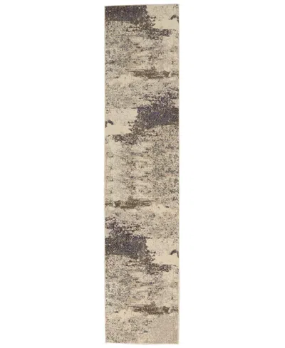 Nourison Home Celestial Ces02 2'2"x7'6" Runner Area Rug In Ivory,gray