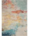 Nourison Home Celestial Ces02 3'11"x5'11" Area Rug In Aquamarine