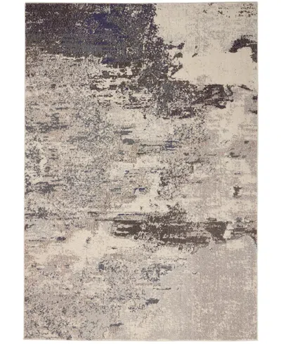 Nourison Home Celestial Ces02 5'3"x7'3" Area Rug In Ivory,gray