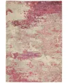 Nourison Home Celestial Ces02 5'3"x7'3" Area Rug In Ivory,pink