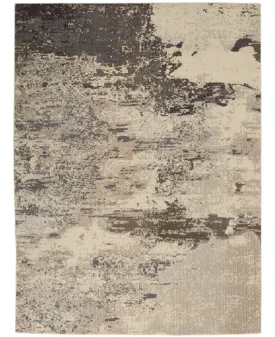 Nourison Home Celestial Ces02 7'10"x10'6" Area Rug In Ivory,gray