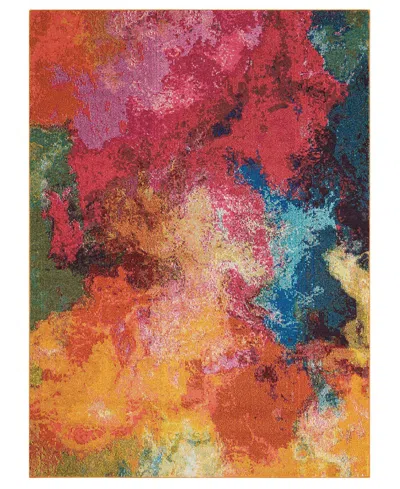 Nourison Home Celestial Ces04 7'10"x10'6" Area Rug In Multi
