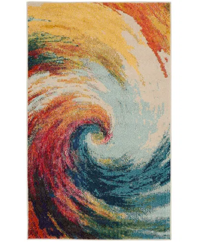 Nourison Home Celestial Ces07 3'x5' Area Rug In Multi,blue